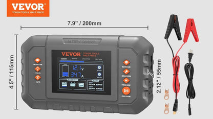 Smart Battery Charger Lithium LiFe Lead Acid AGM Gel SLA Car Charger With LCD Display Trickle Charg 7