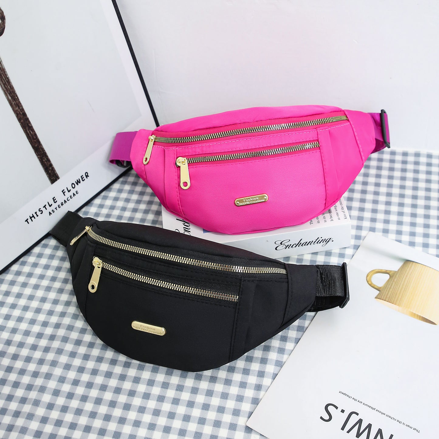 MultiLayer Fanny Pack Phone Women Sports Waist Bag Essentials During Outdoor Activities Crossbody P 2