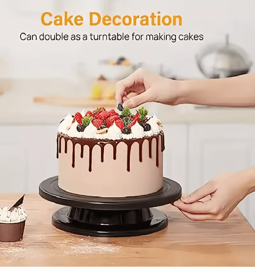 BakeEase 6 Piece Cake Turntable And Decorating Kit For Effortless Frosting And Design 2