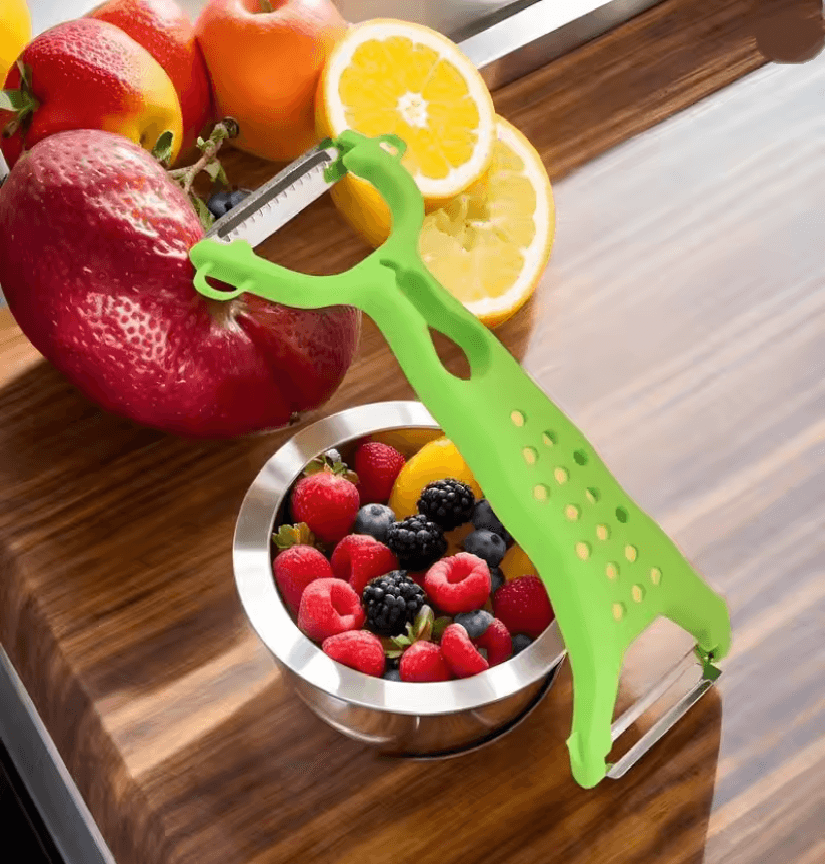 DualEdge Stainless Steel Vegetable And Fruit Peeler For Effortless Precision Prep 1