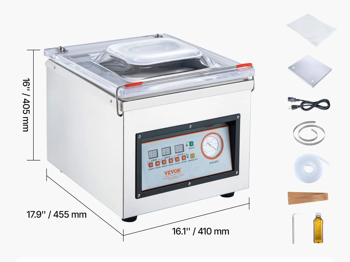 Chamber Vacuum Sealer Compact Food Packing Machine For Meats Marinades And Wet Foods Professional V 7
