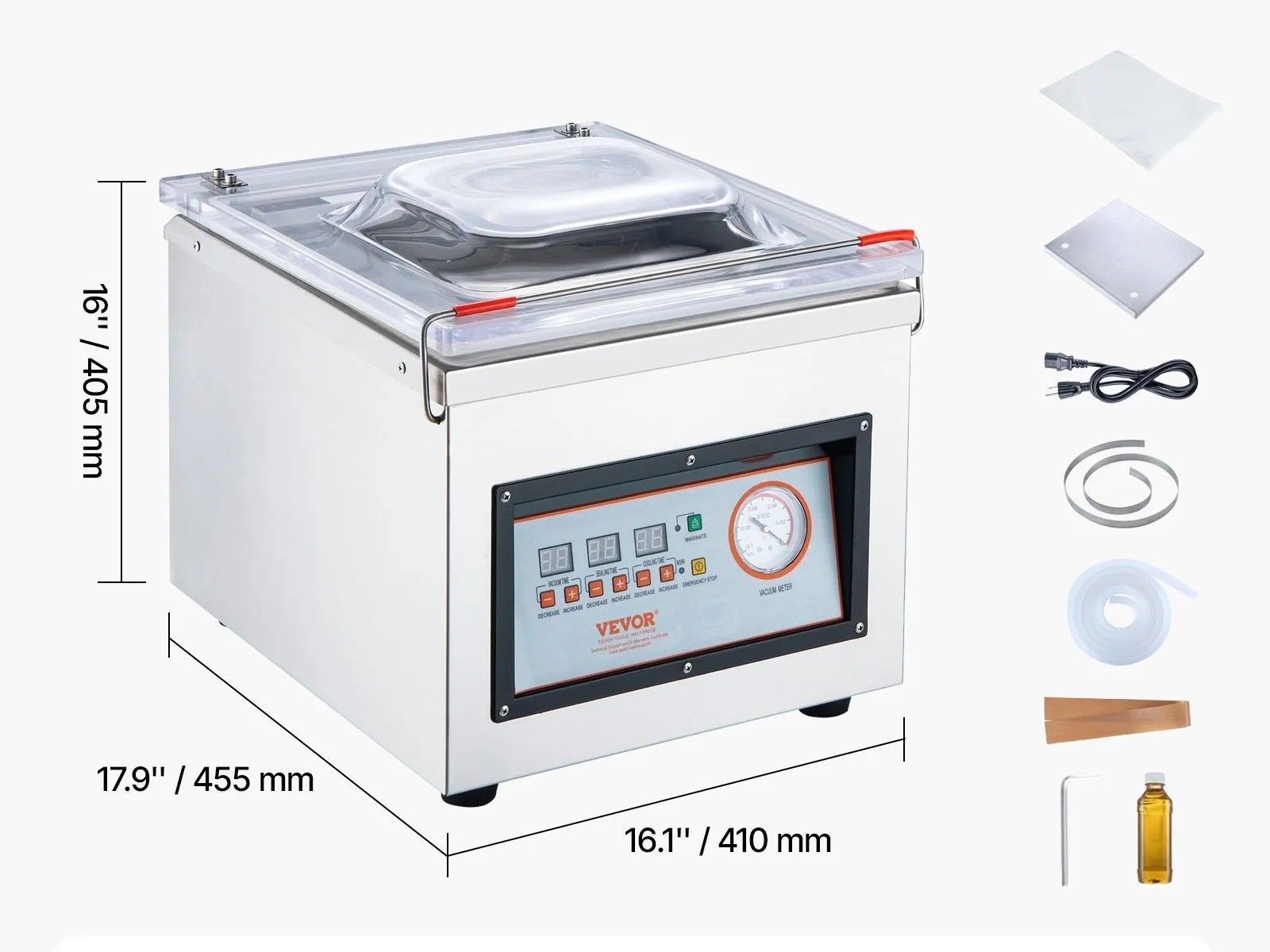 Chamber Vacuum Sealer Compact Food Packing Machine For Meats Marinades And Wet Foods Professional V 7