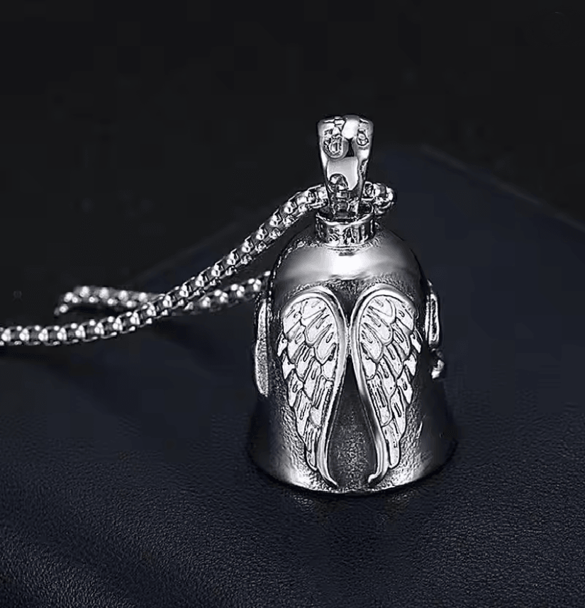 RideGuard Stainless Steel Motorcycle Guardian Bell With Keyring And Chain 2