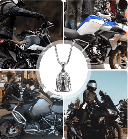 RideGuard Stainless Steel Motorcycle Guardian Bell With Keyring And Chain 3