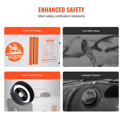 Diesel Air Heater Bluetooth And Remote Control CO Alarm Fast Heating All In One Portable Diesel Hea 6