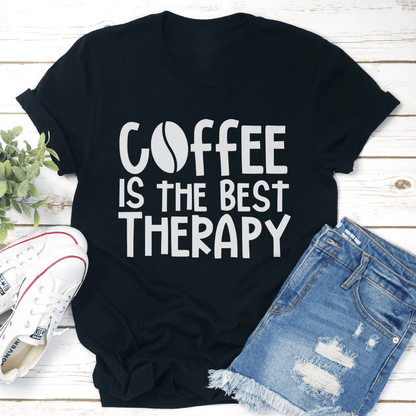 Coffee Is The Best Therapy Tee 1