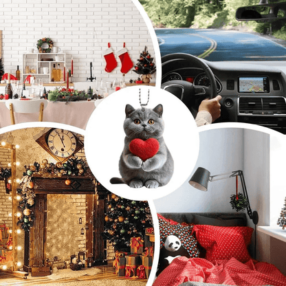 PawDrive Acrylic Cat Car Pendant For Fun And Stylish Vehicle Decoration 2