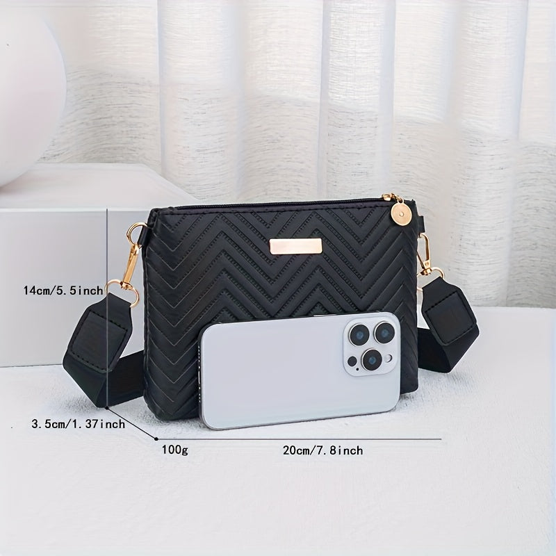 Solid Color Chain Crossbody Bag, Minimalist Small Shoulder Purse for Women, Elegant Everyday Handbag