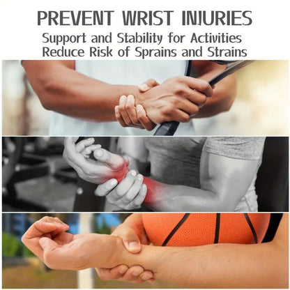 Wrist Brace Adjustable Support Wrap Strap, Carpal Tunnel Hand Brace for Men and Women, Fitness Wrist Wrap Suitable