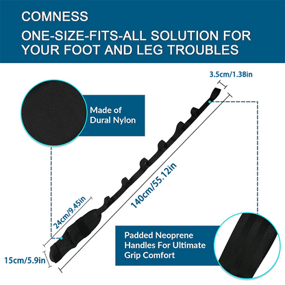 Foot Stretching Band Segmented Yoga Stretching Band Leg And Foot Training Adjustment Assisted Rehab 8