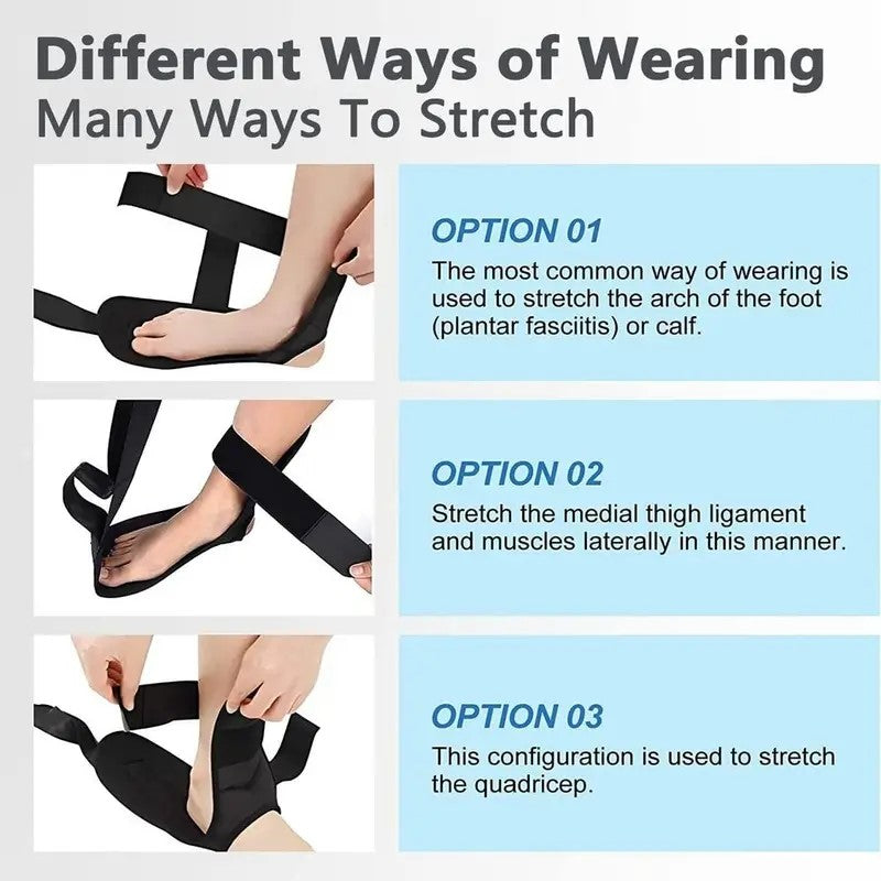 Foot Stretching Band Segmented Yoga Stretching Band Leg And Foot Training Adjustment Assisted Rehab 1