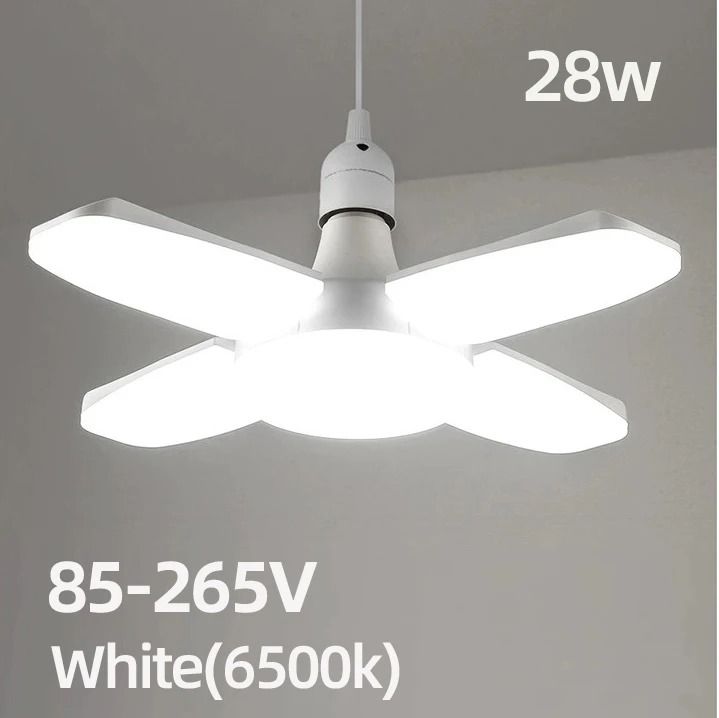 Foldable Fan Shape LED Bulb 28W Ceiling Light 7