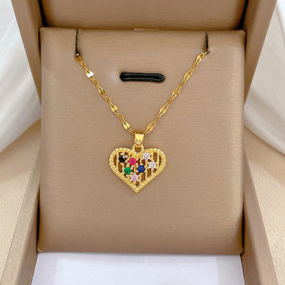 Necklaces For Women, Trendy Heart, Girls Love Gold Color, Birthday Party Jewelry
