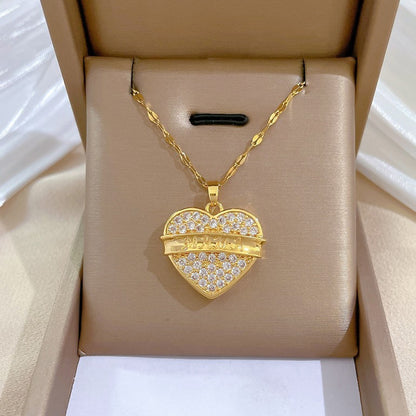 Necklaces For Women, Trendy Heart, Girls Love Gold Color, Birthday Party Jewelry
