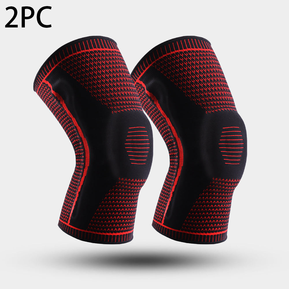 Meniscus Silicone Compression Knee Pads Strap Sport Knee Braces Basketball Patella Medial Support R 11