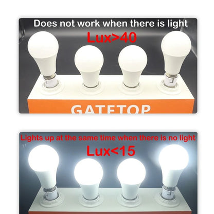 Dusk To Dawn Light Sensor Bulb 10W 110V220V Automatic LED For Garage And Outdoor Use 2