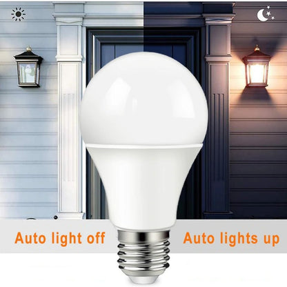 Dusk To Dawn Light Sensor Bulb 10W 110V220V Automatic LED For Garage And Outdoor Use 5