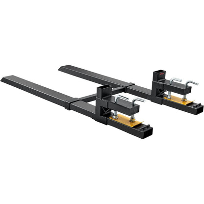 Heavy Duty Pallet Forks Clamp On Tractor Bucket Forks 60 Inch Adjustable Stabilizer Bar For Loader  7