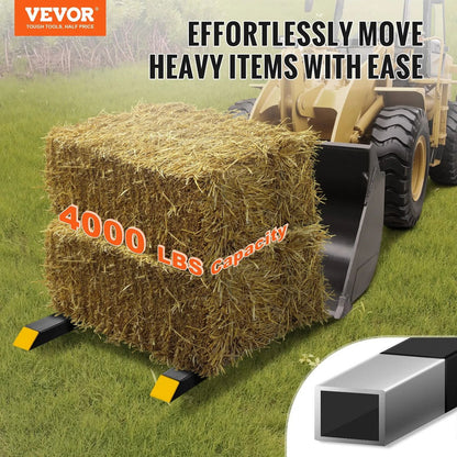 Heavy Duty Pallet Forks Clamp On Tractor Bucket Forks 60 Inch Adjustable Stabilizer Bar For Loader  2