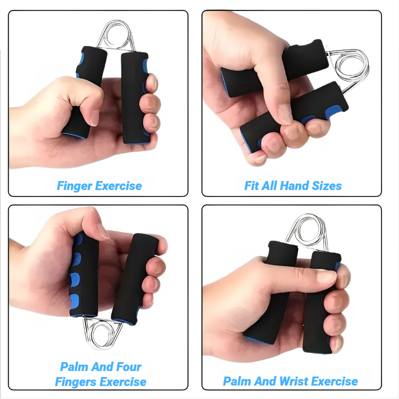 Finger Strength, Hand Grip Trainer, Power Exerciser, Forearm Muscle Strengthener, Carpal Expander, Sport Training Tool