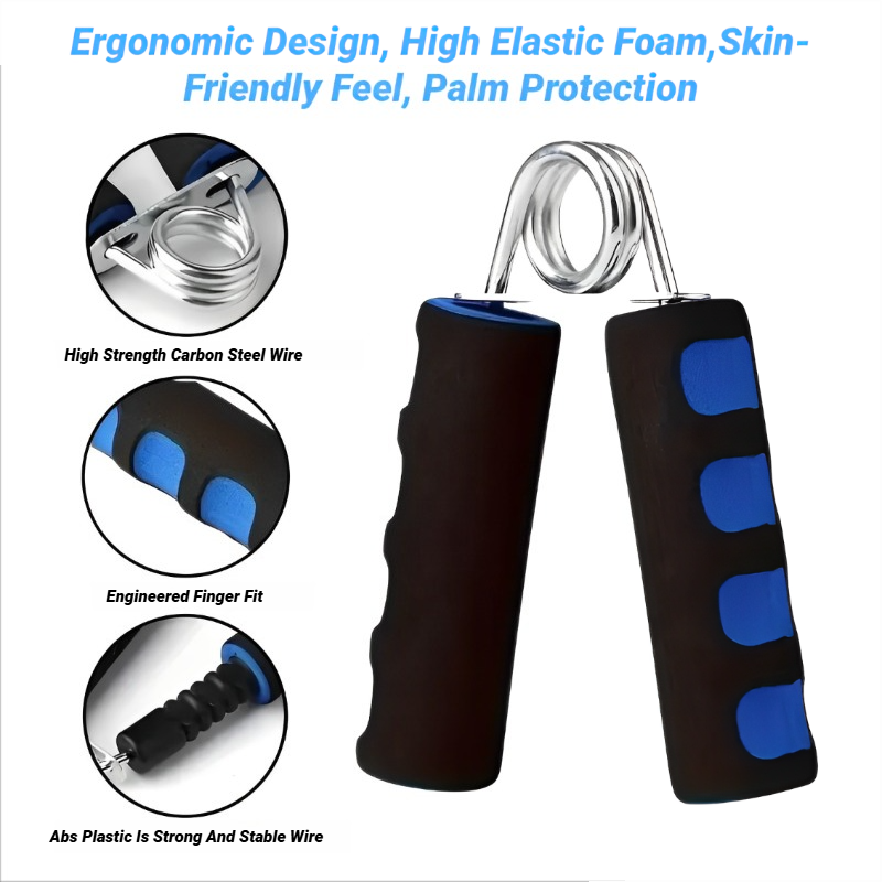 Finger Strength, Hand Grip Trainer, Power Exerciser, Forearm Muscle Strengthener, Carpal Expander, Sport Training Tool