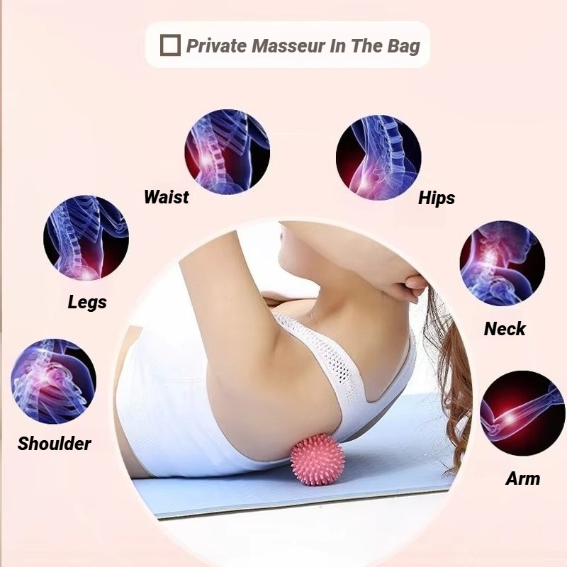 Myofascial Release Massager, Sport Massage Ball, Spiky Roller, Deep Tissue Muscle Recovery, Trigger Point, Pain Relief