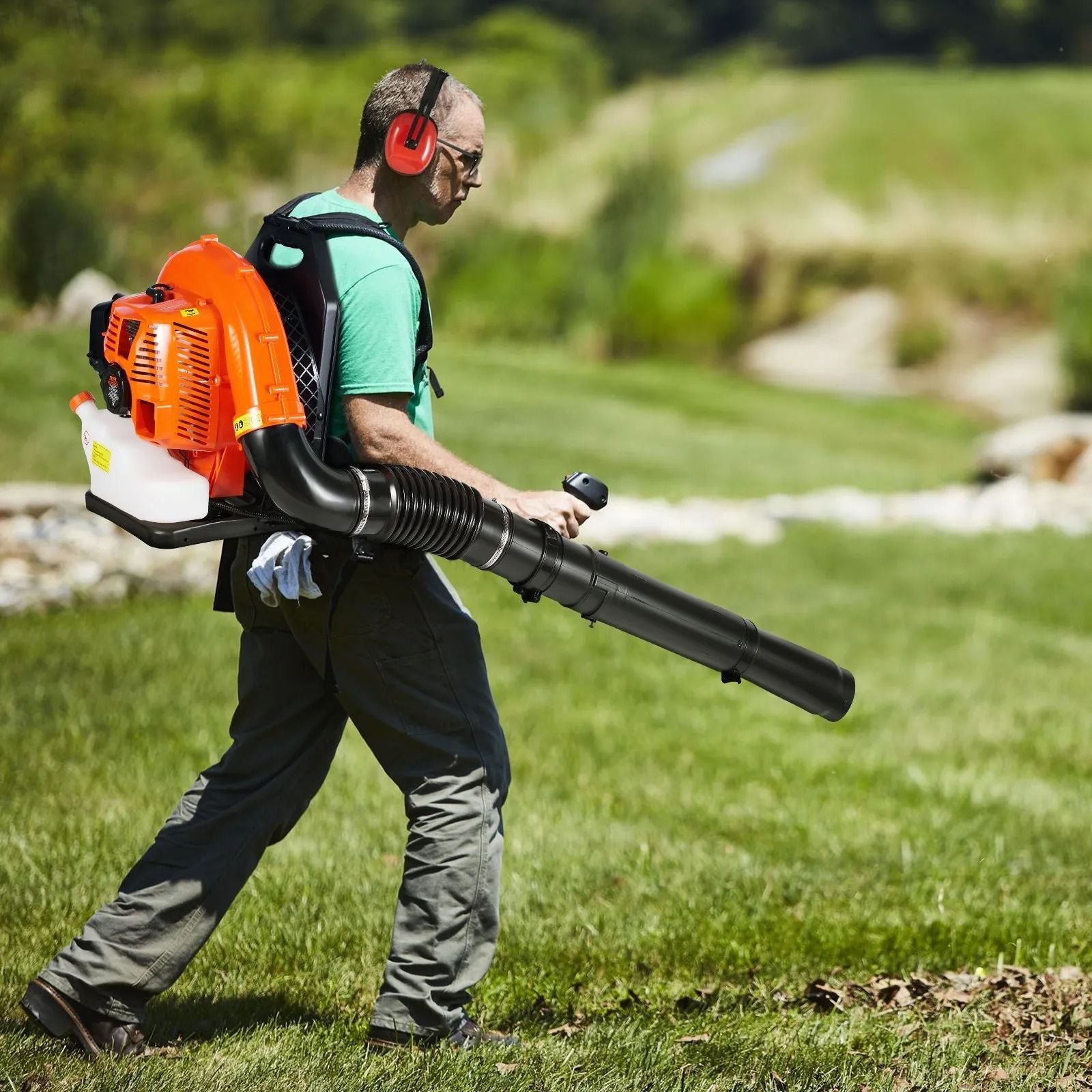 Cycle Gas Leaf Blower Backpack MPH Powerful Air Volume Tank Ideal For Lawn Care Snow Removal And Ya 5