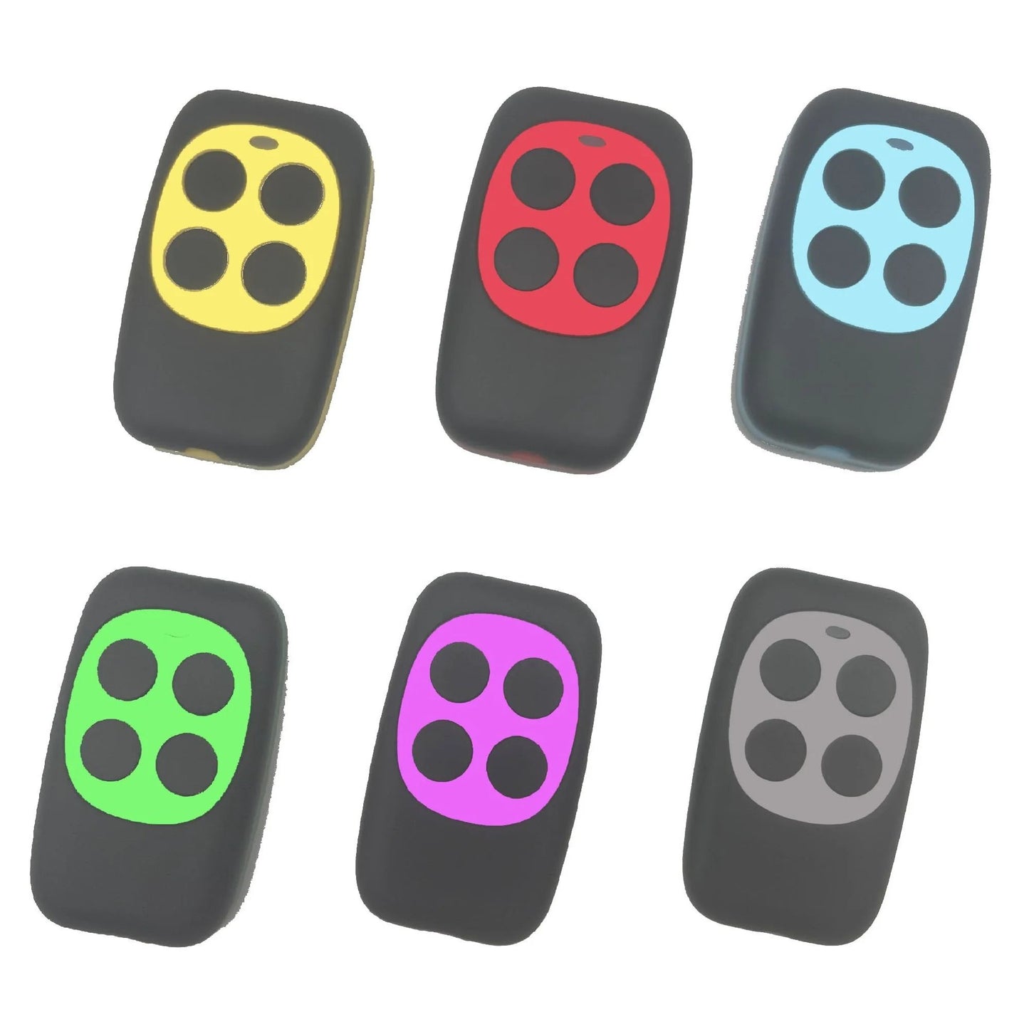 433MHz 4-Button Colorful Remote Duplicator Keychain
