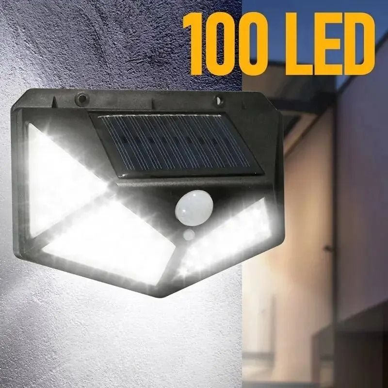 100 LED Wall Light Outdoor Solar Motion Sensor Street Lamp 2
