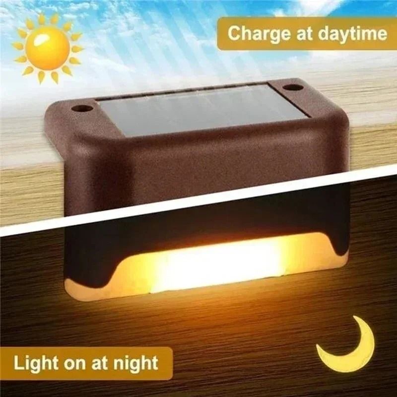 Solar LED Step Light Outdoor Waterproof Deck Lamp 4