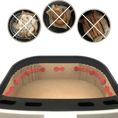 AirFryer SecureMag Parchment Paper Holder Set Magnetic Liner Buckles For Air Fryer Accessories 1