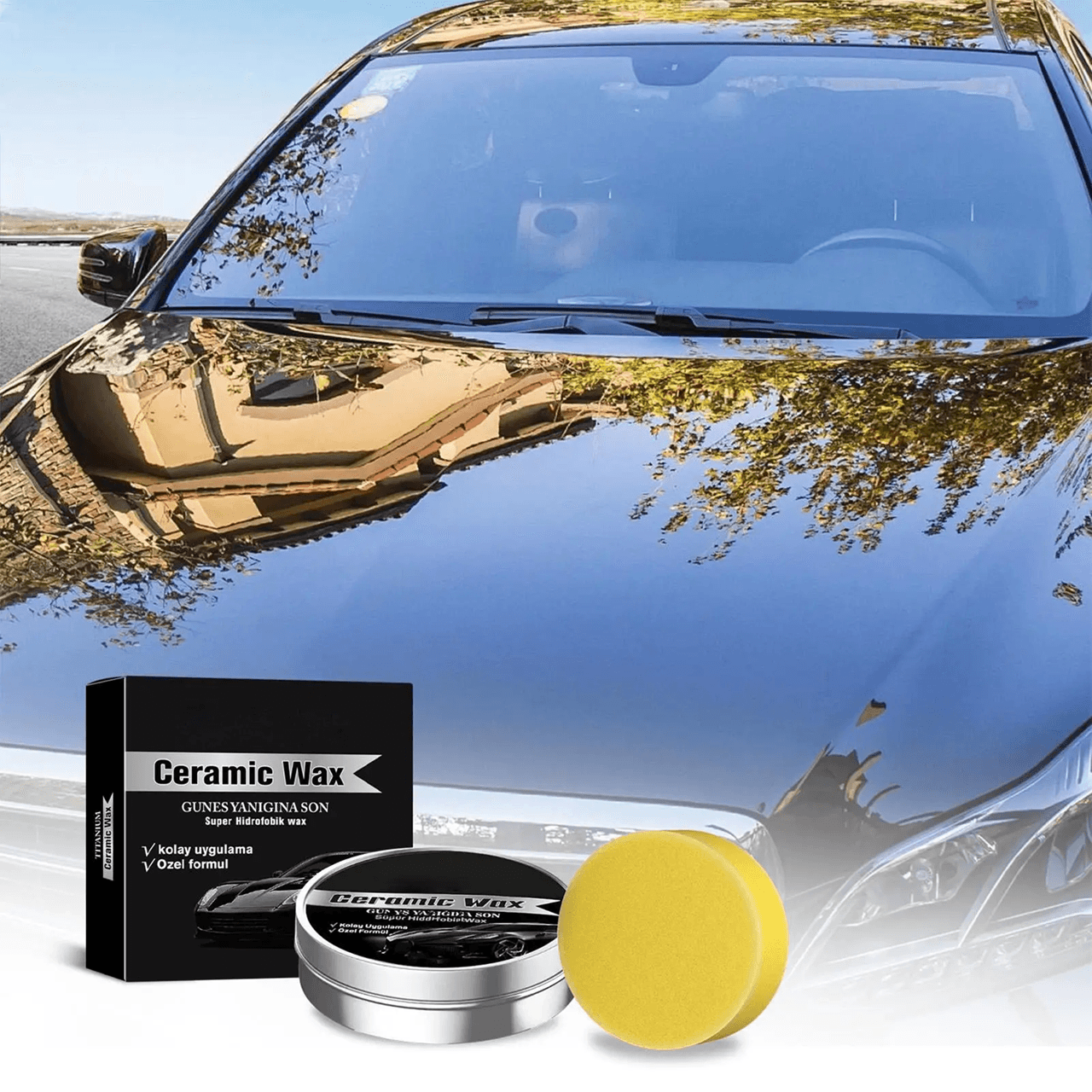 AutoShine Ceramic Wax & Paint Restorer Paste Scratch Repair Car Polish