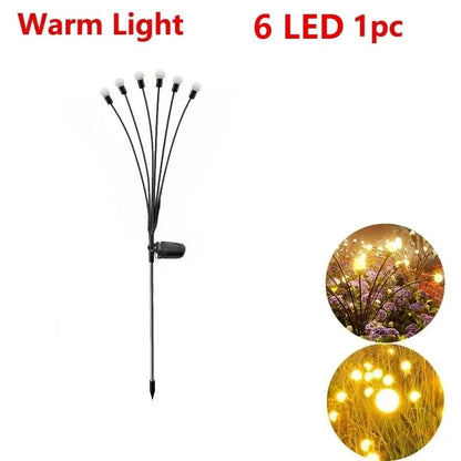 Solar Garden Firework Light Outdoor Waterproof Lawn Lamp 7