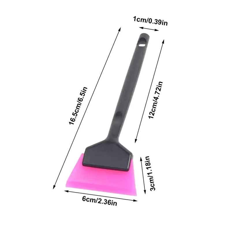 MiniEdge Car Window Tint And Mirror Squeegee Soft Rubber Blade Scraper For Corners And Windshields 3