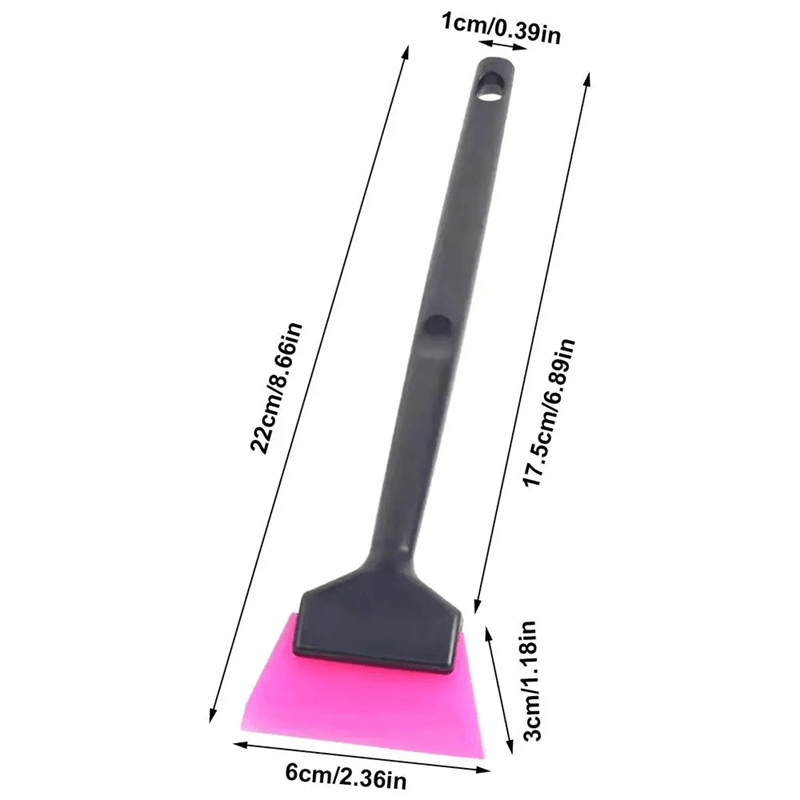 MiniEdge Car Window Tint And Mirror Squeegee Soft Rubber Blade Scraper For Corners And Windshields 4