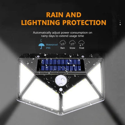 Solar Wall Light Outdoor Motion Sensor 100 LED 1