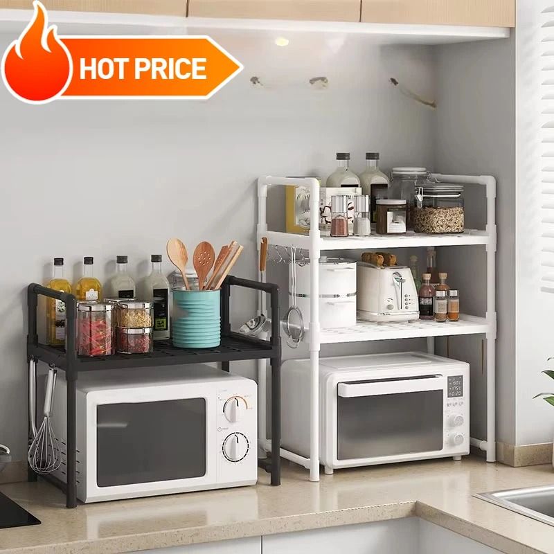 Kitchen Storage Rack Microwave Shelf Organizer 10