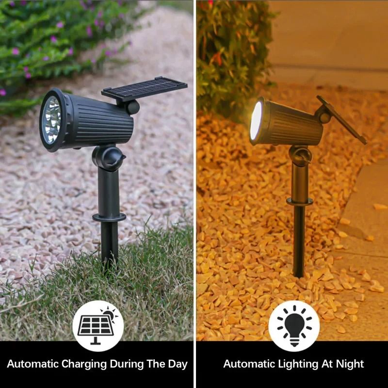 Solar Garden Spotlight Outdoor Waterproof 9 LED
