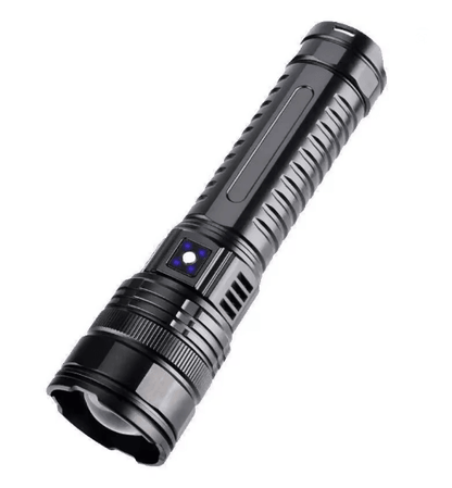 TitanBeam 10000W Rechargeable LED Tactical Flashlight  Long Range Emergency Spotlight Torch 4