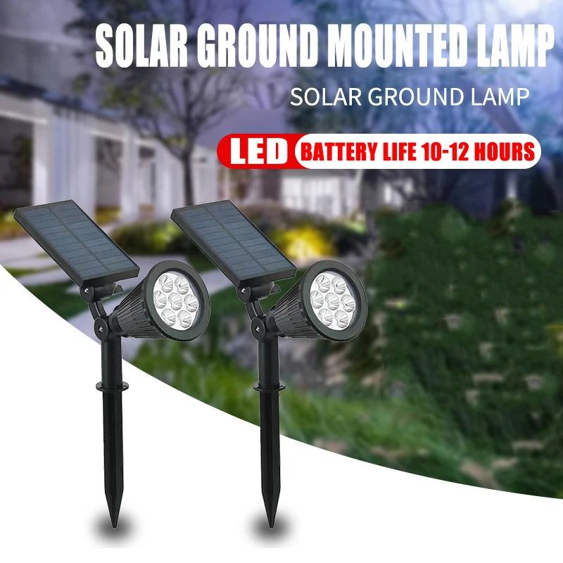 Solar Garden Spotlight Outdoor Waterproof Adjustable Light