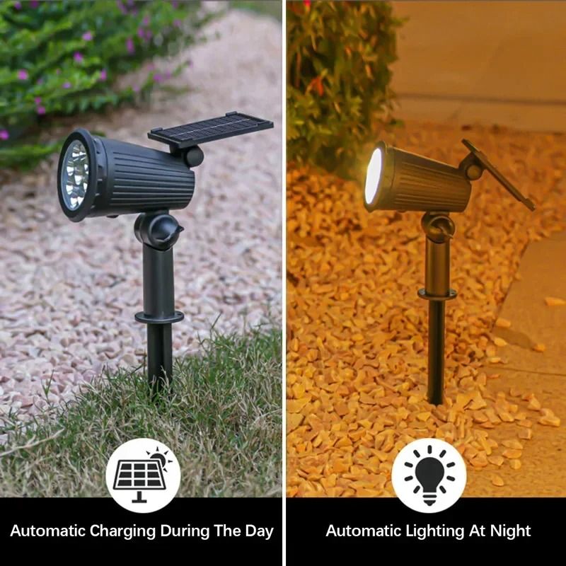 Solar Garden Spotlight Outdoor Waterproof Adjustable Light 5