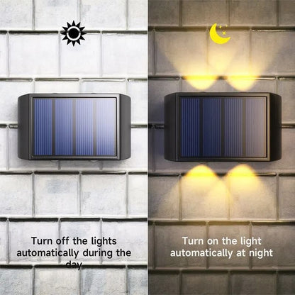 Solar Wall Lamp Outdoor Waterproof Warm Light 3