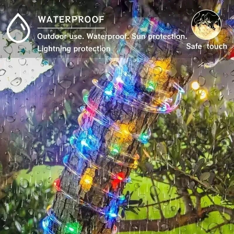 Solar Powered LED String Lights Outdoor Fairy Lights 2