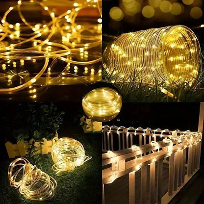 Solar Powered LED String Lights Outdoor Fairy Lights 5