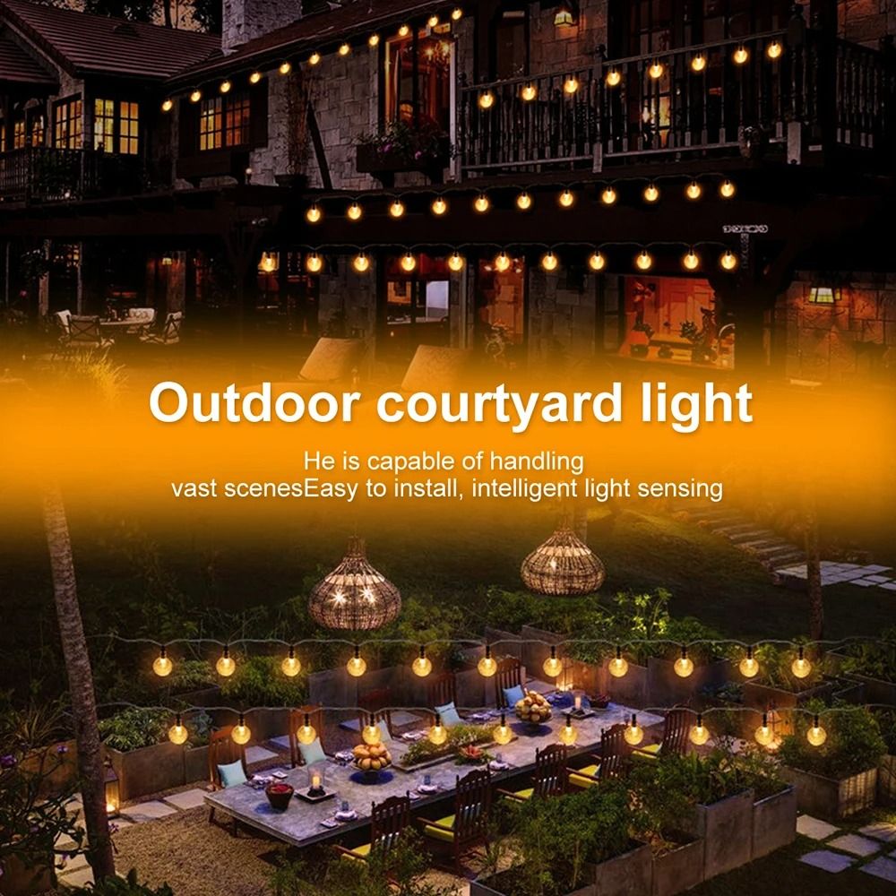 Solar String Lights Outdoor Bubble Ball Light 5