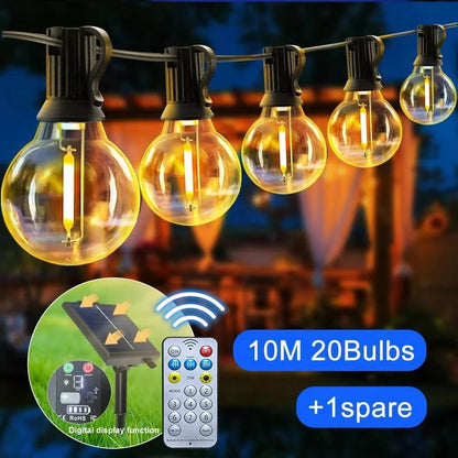 Solar Globe String Lights With Remote Control 7