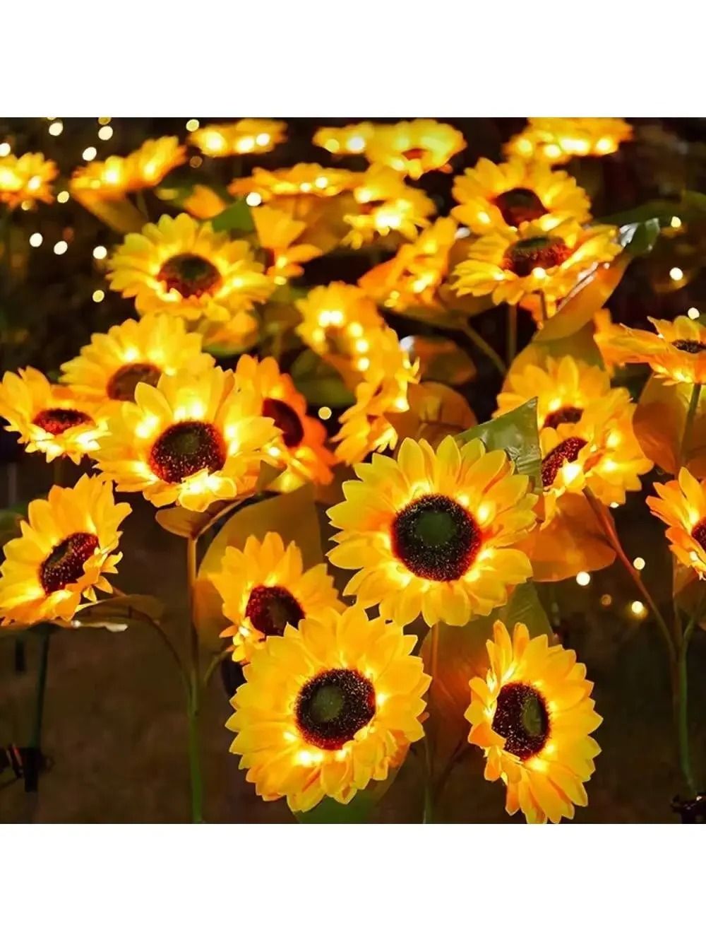 Solar Sunflower Garden Light 1