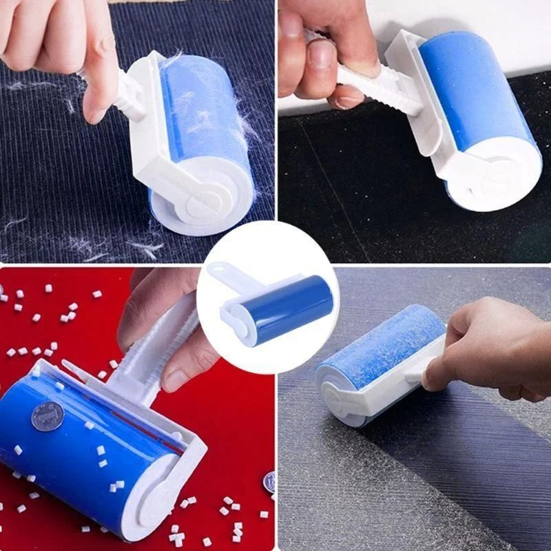 Sticky Hair Remover Roller And Brush Combo For Clothes And Upholstery 1