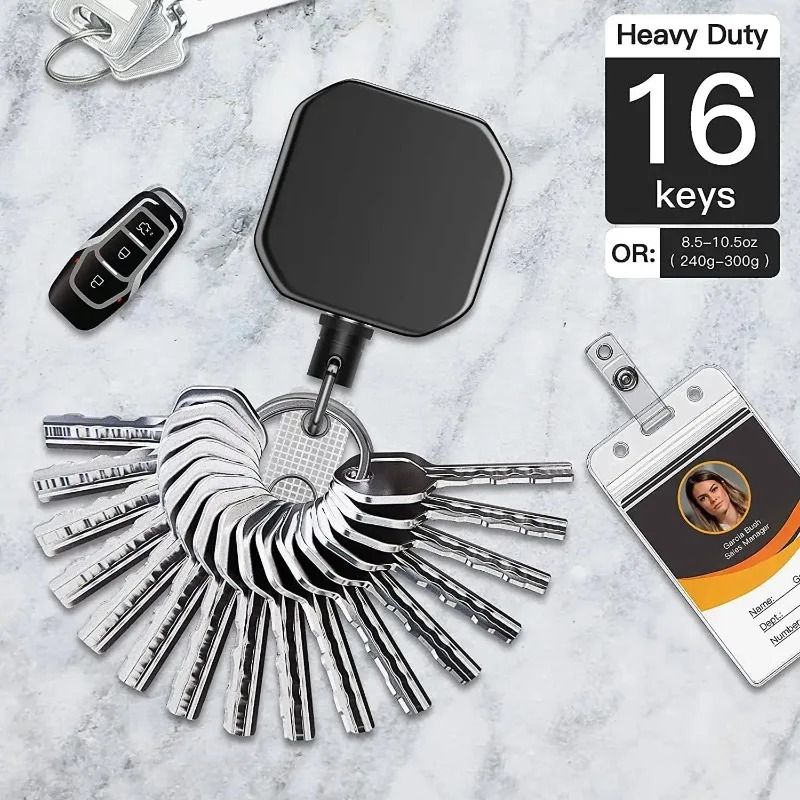 Retractable Key Chain Belt Badge Reel Clip For Keys And Ids 1
