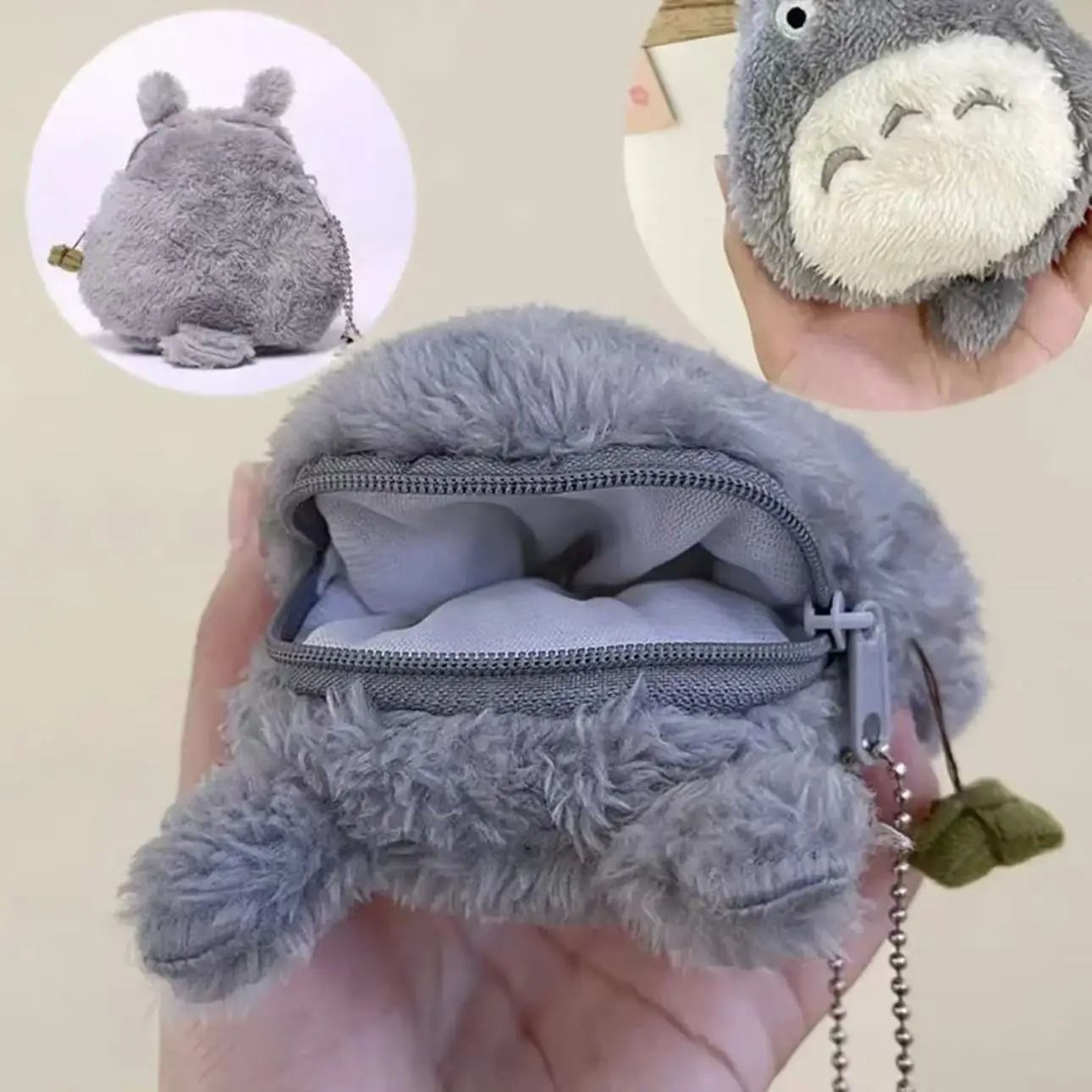 Cute Cat Plush Coin Purse Small Wallet for Girls Teens Women